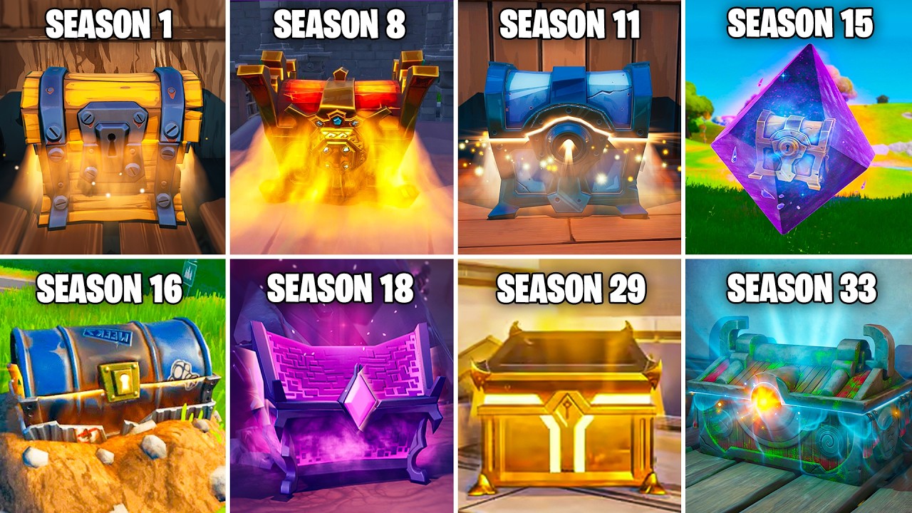 Evolution of All Chests & Loot Containers in Fortnite (Chapter 1 Season 1 - Chapter 6 Season 2)