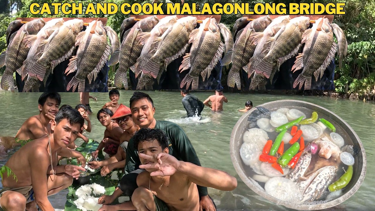 PANGHUHULI NG TILAPIA AT DALAG SA ILOG NG MALAGONGLONG KASAMA ANG ATING MGA KAIBIGAN
