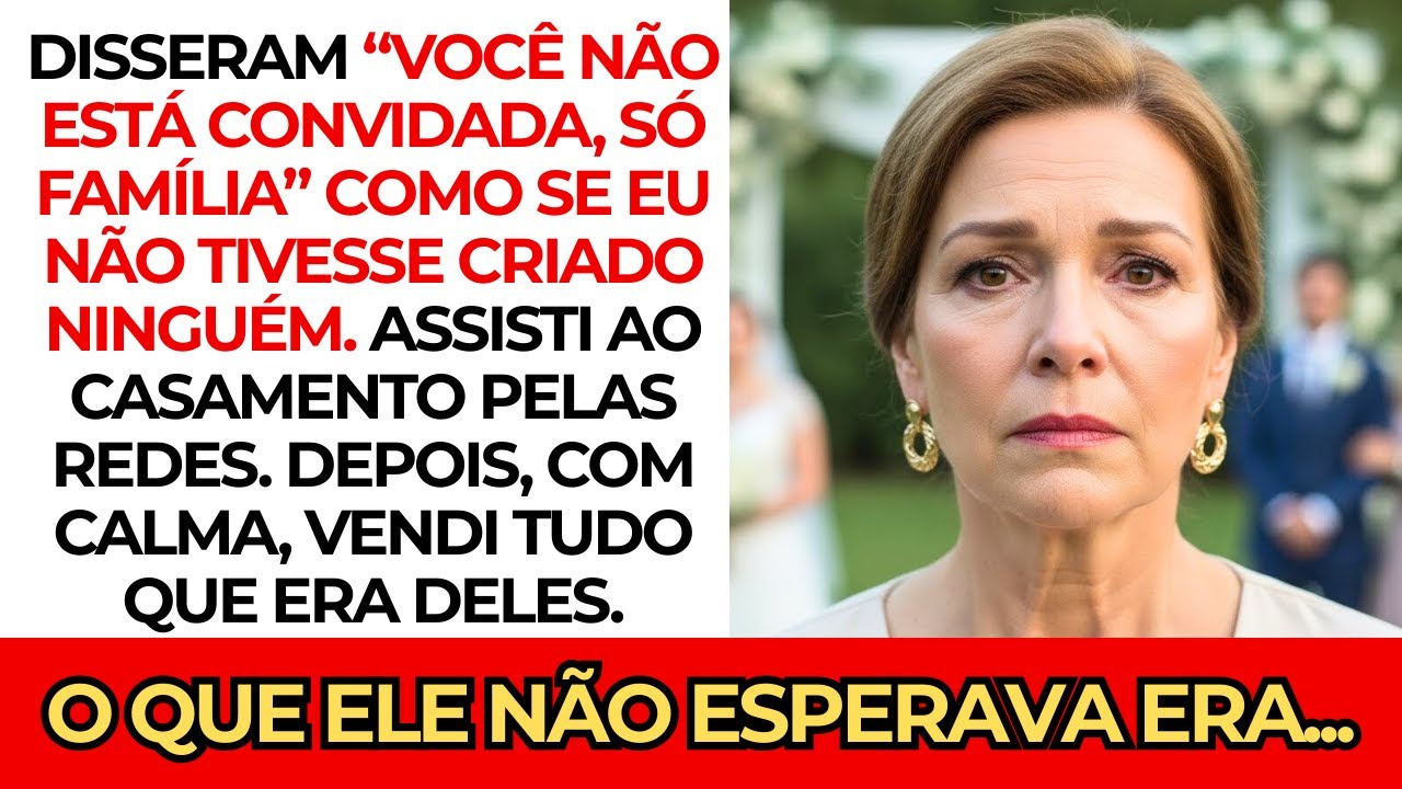 “Você não está convidada, só família”, disseram. Eles se casaram e vendi tudo deles 😤💍