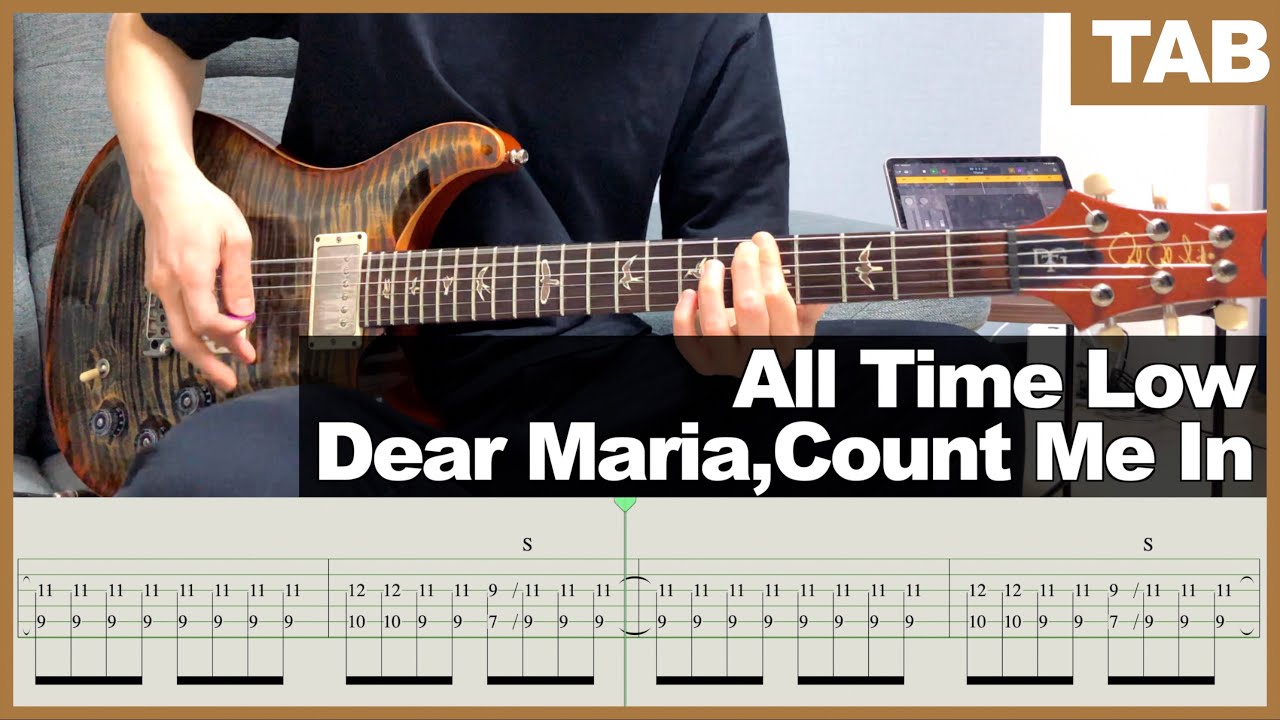 【TAB】All Time Low - Dear Maria, Count Me In [GUITAR COVER] [INSTRUMENTAL COVER] by Yuuki-T