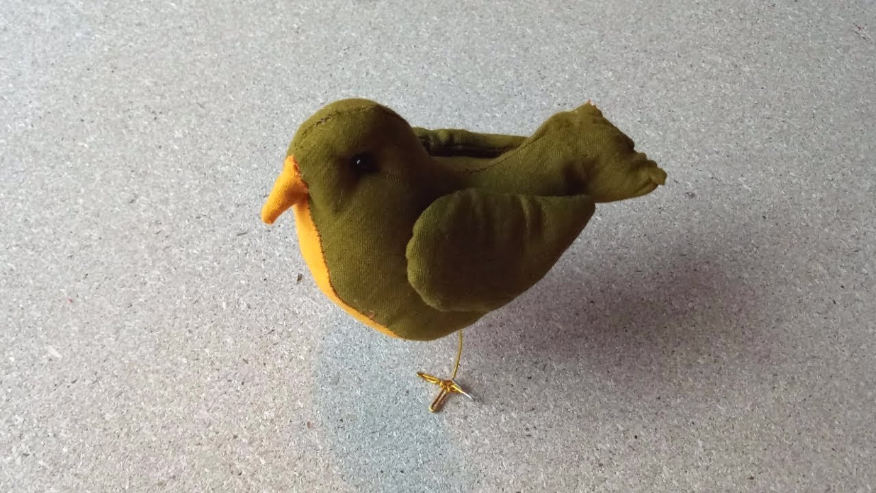 How to make a Bird using from clothes.DIY Home Tutorial.