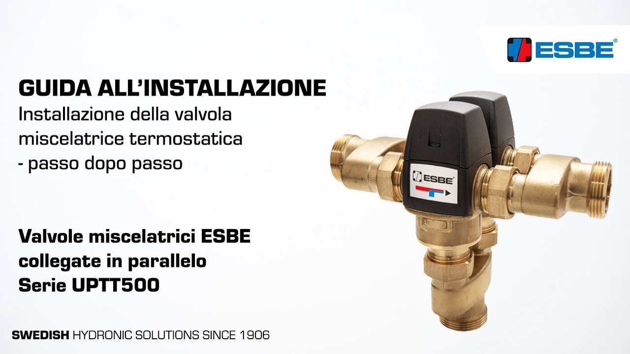 Installazione della valvola miscelatrice termostatica ESBE &ndash; UPTT500