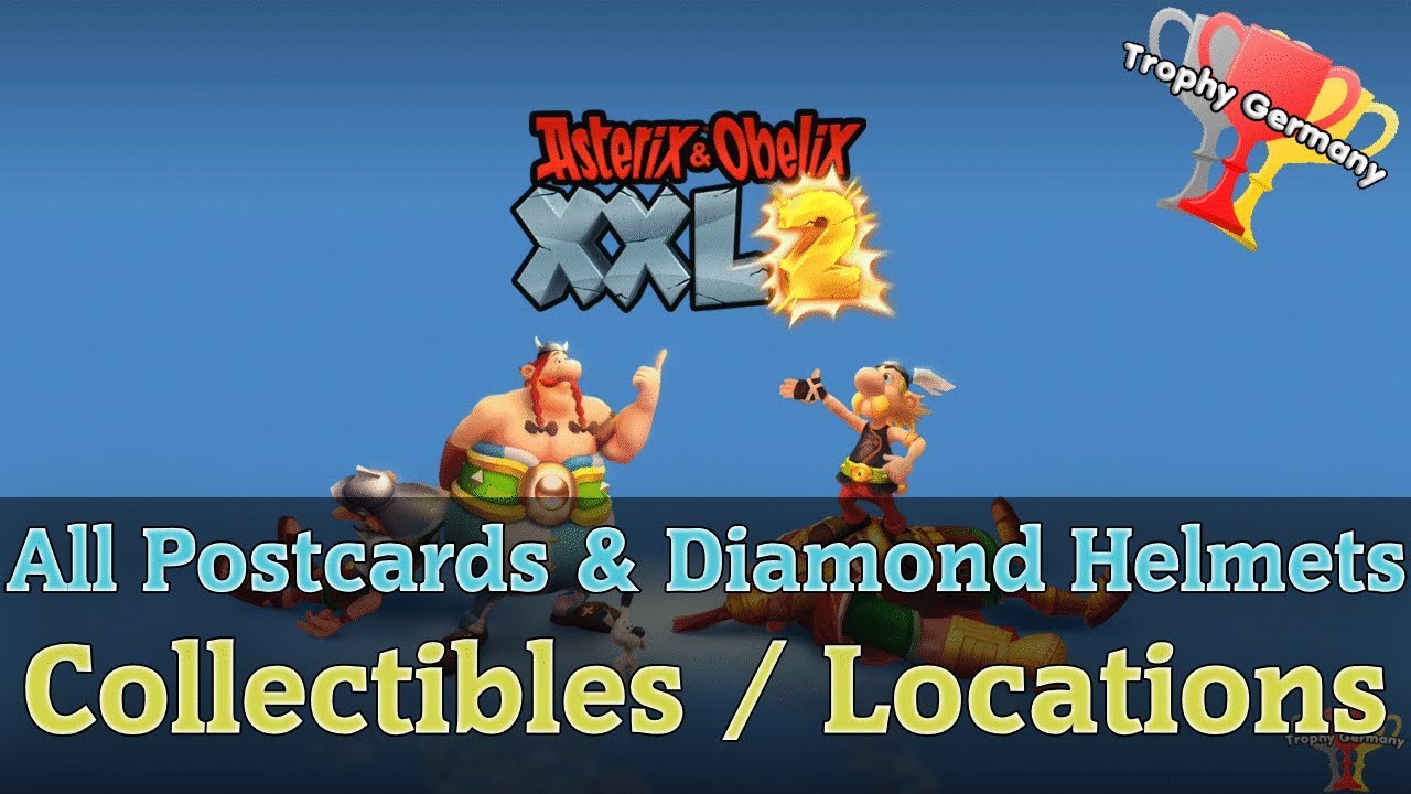 Asterix & Obelix XXL2 - All Postcards & Diamond Helmets (Collectibles / Locations)