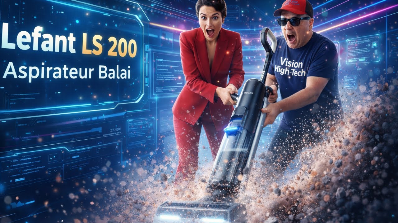 Aspirateur balai vocal  LEFANT LS200 😳 mode TURBO : aspire et lave votre maison sans efforts 😲