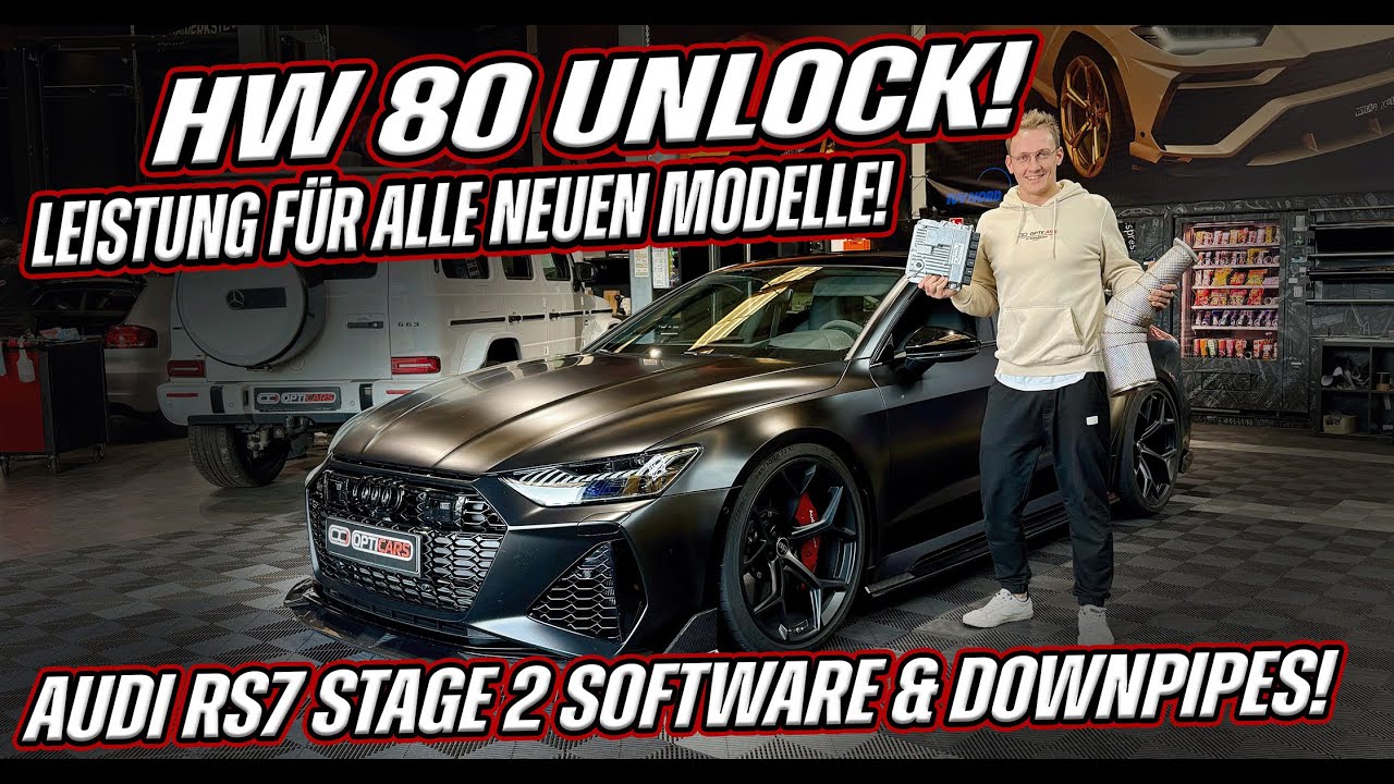 OPTICARS | ENDLICH TUNING FÜR ALLE EA825 |HW80 UNLOCK | AUDI RS7 SOFTWARE & DOWNPIPES #audirs6 