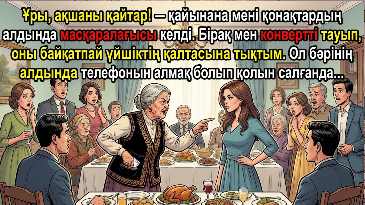 Қайынана ақша тастады, бірақ мен оны қонақтардың алдында ақылдылықпен әшкереледім