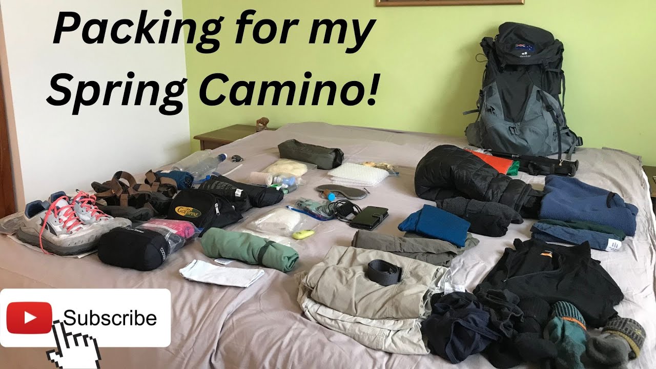 Spring Camino packing list 2023