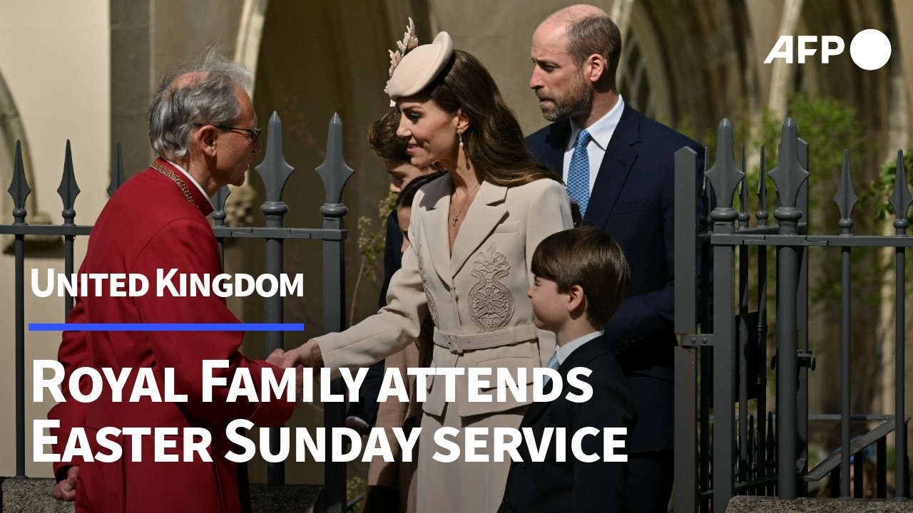 British royals arrive for Easter service | AFP