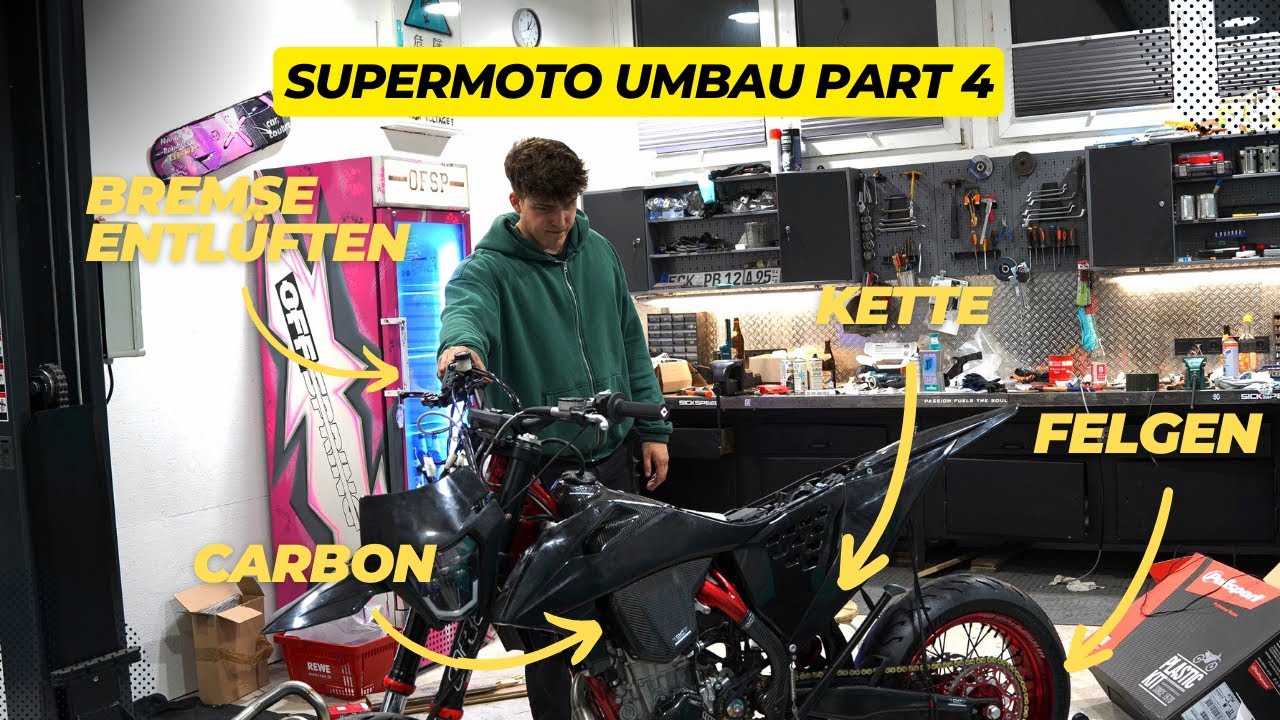 Das finale Ergebnis - Bremsen, Felgen, Carbon - Supermoto Umbau Teil 4