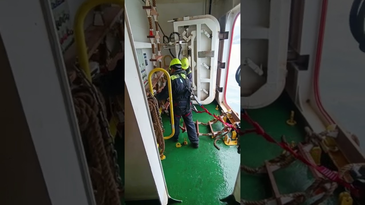 preparing port side pilot ladder safetyfirst