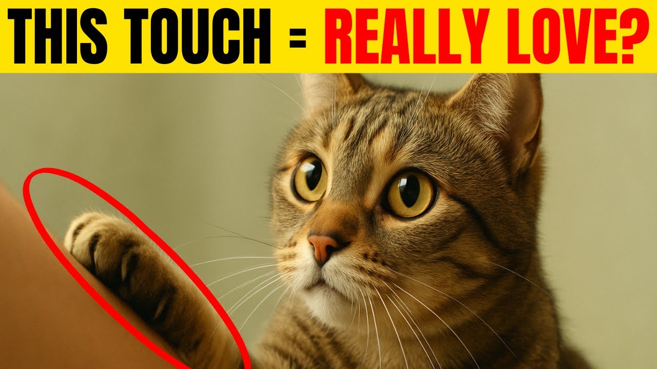 If your cat puts his paw on you, this is what he is trying to tell you