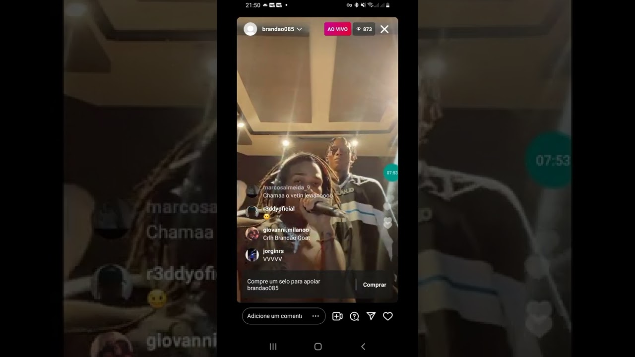 brandão85 & Alee fazendo freestyle ao vivo