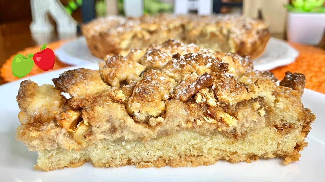 SBRICIOLATA DOLCE CON MELE E NOCI di Oggi cucinAda