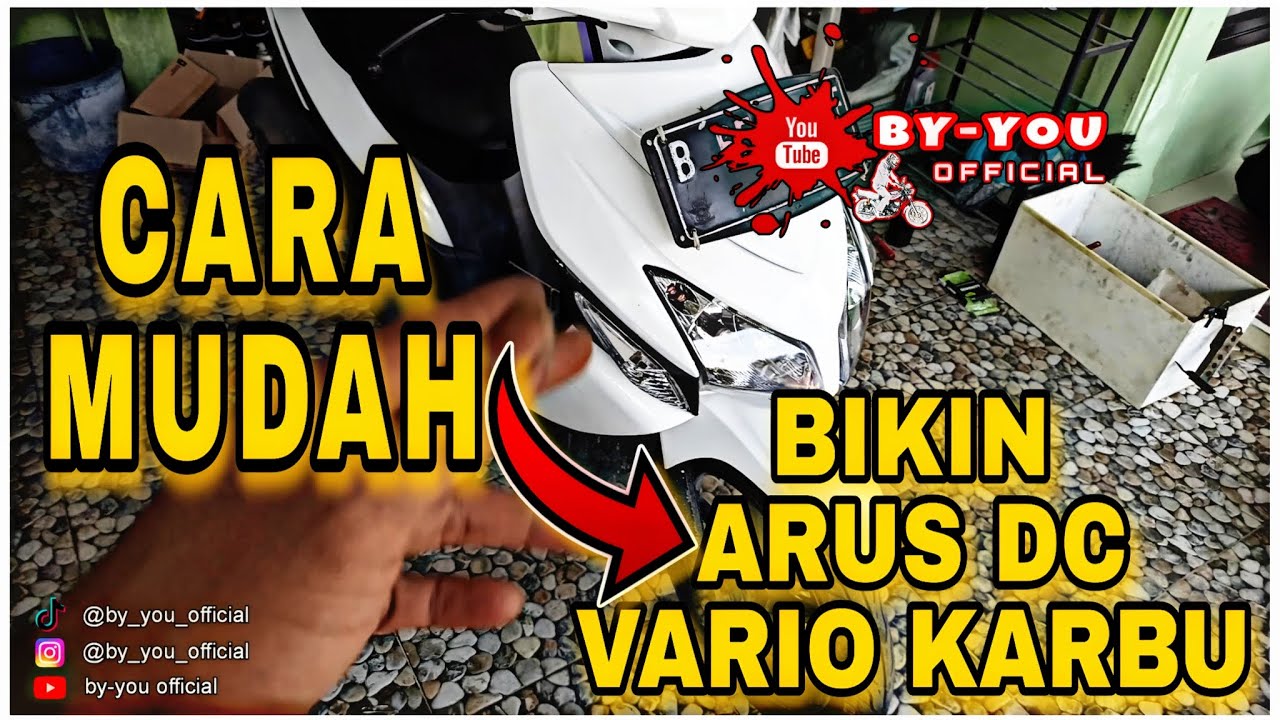 CARA MERUBAH ARUS AC KE DC DI VARIO 110 KARBU | CARA MUDAH TANPA POTONG | BIKIN ARUS DC VARIO KARBU