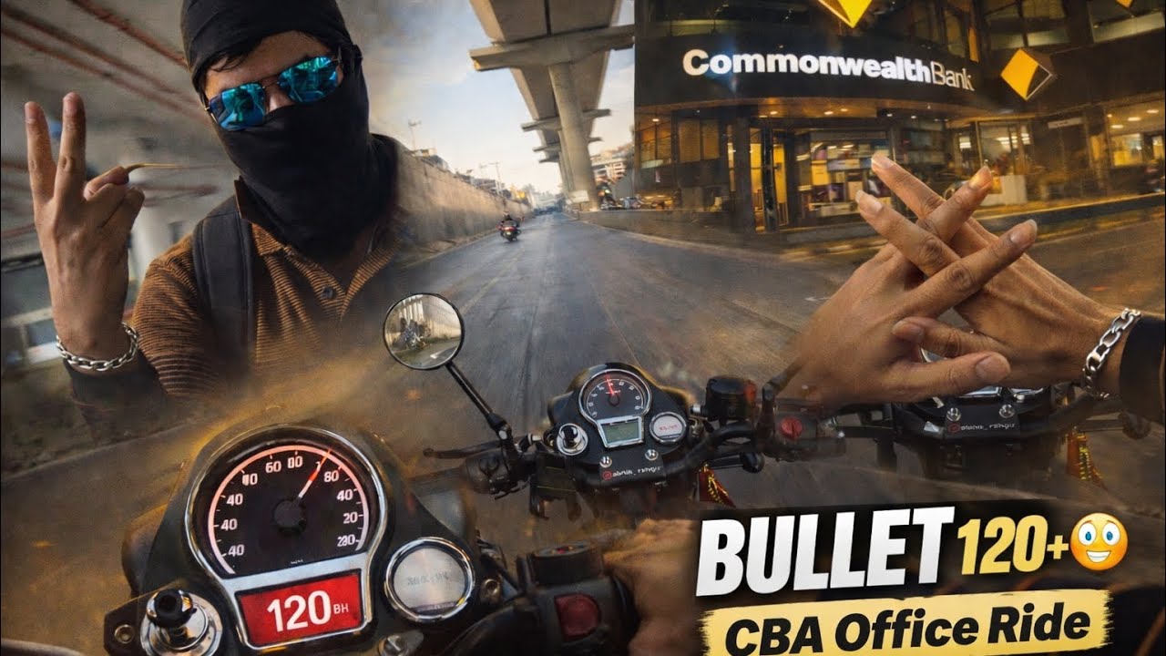 Bullet Ride to CBA Office Bangalore 😳 | 120+ Speed Raw Vlog 🔥