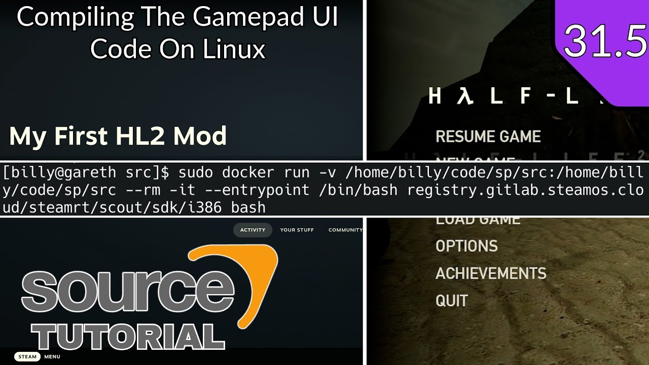Valve Source Code 2013 Tutorial (Episode 31.5): Compiling The Gamepad UI Code On Linux