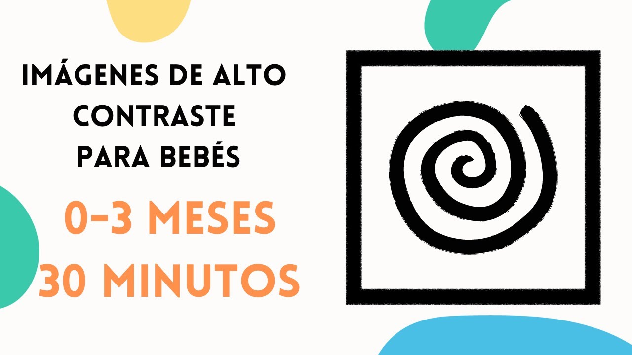 Negro y Blanco | Imágenes de Alto Contraste |  Para Bebés | Estimulación Visual | Música Suave