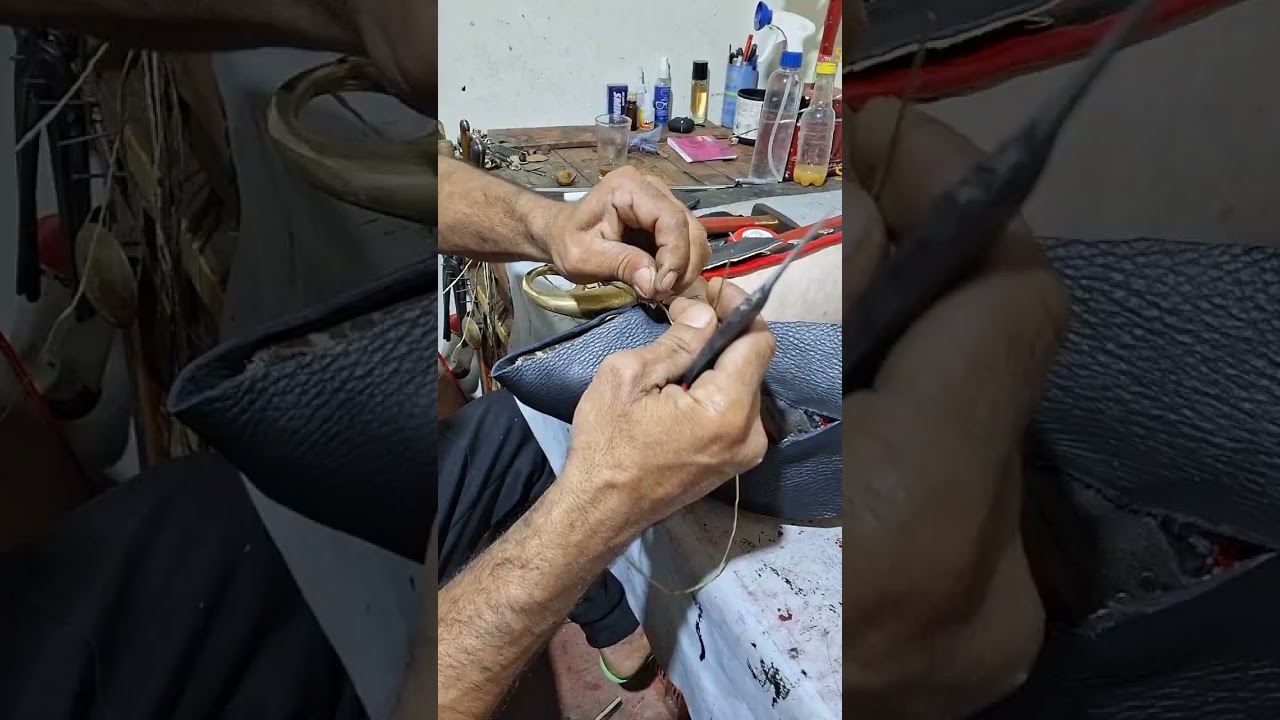 كيفاش كنفصل ونخيط القب الاحترافي ديال الكوليا من الجلدة حتى للجاهزية 🐴