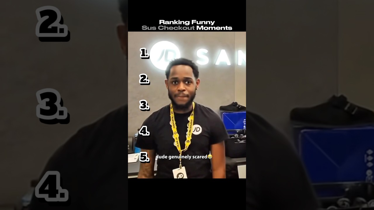 Ranking Funny Sus Cashier Checkout Moments #funny #ranked #top5 #prank #mrplugrank