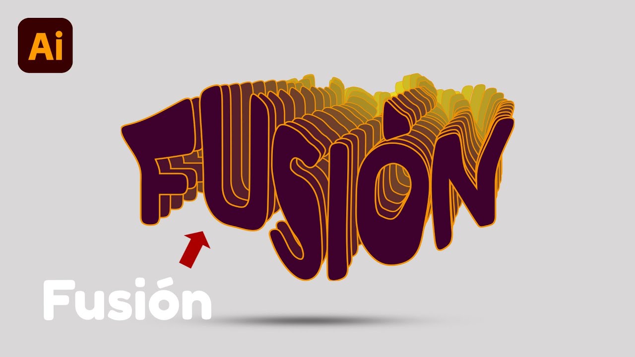 La HERRAMIENTA más IMPRESIONANTE y POTENTE de ILLUSTRATOR - Fusión - Illustrator para principiantes