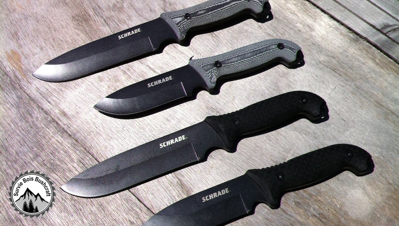 Revue couteaux SCHF51 - SCHF51M - SCHF52 - SCHF52M de chez SCHRADE
