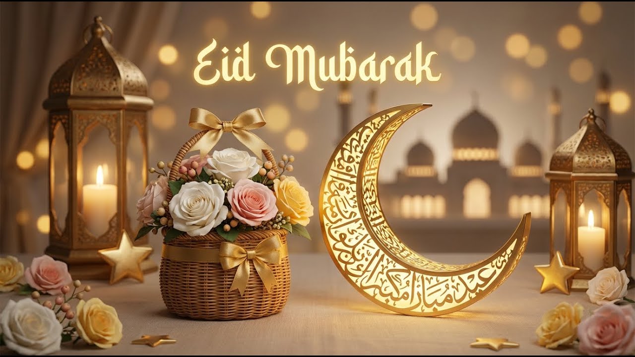 Eid Mubarak - Beautiful Islamic Instrumental Background Music for Eid Celebration