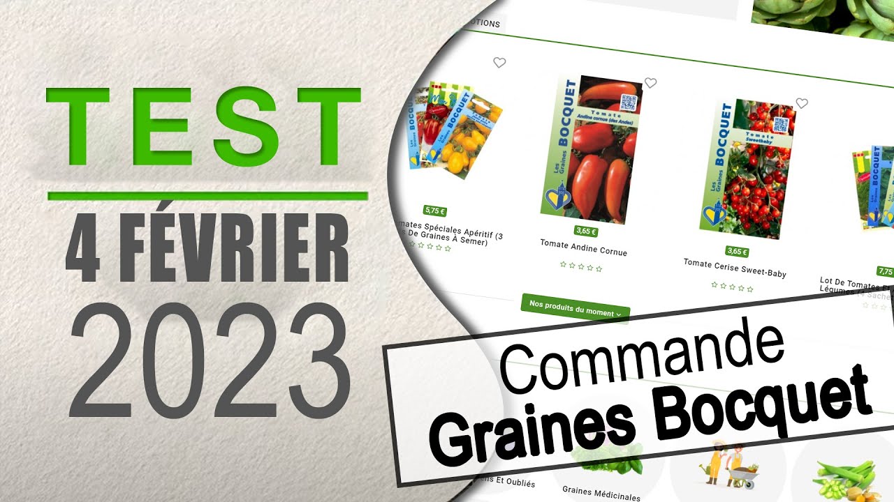 Graines Bocquet, unboxing de ma commande 2023