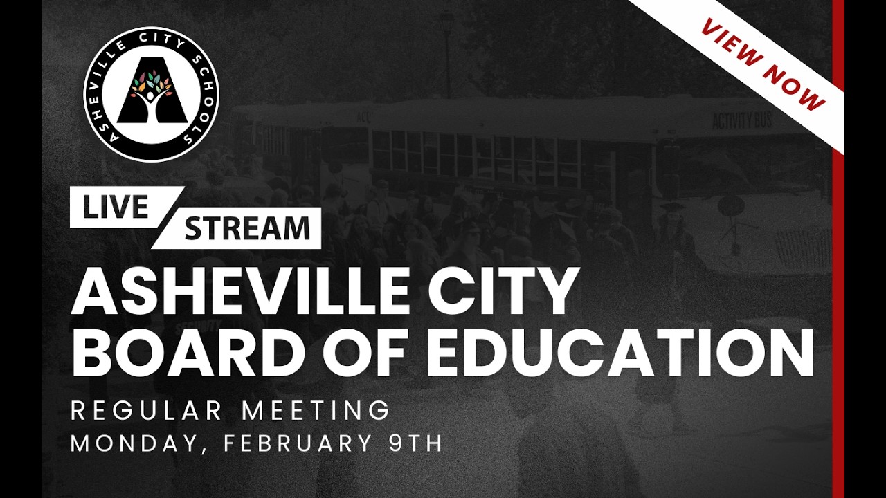 Asheville City Board of Education Regular Meeting 2/9/2026