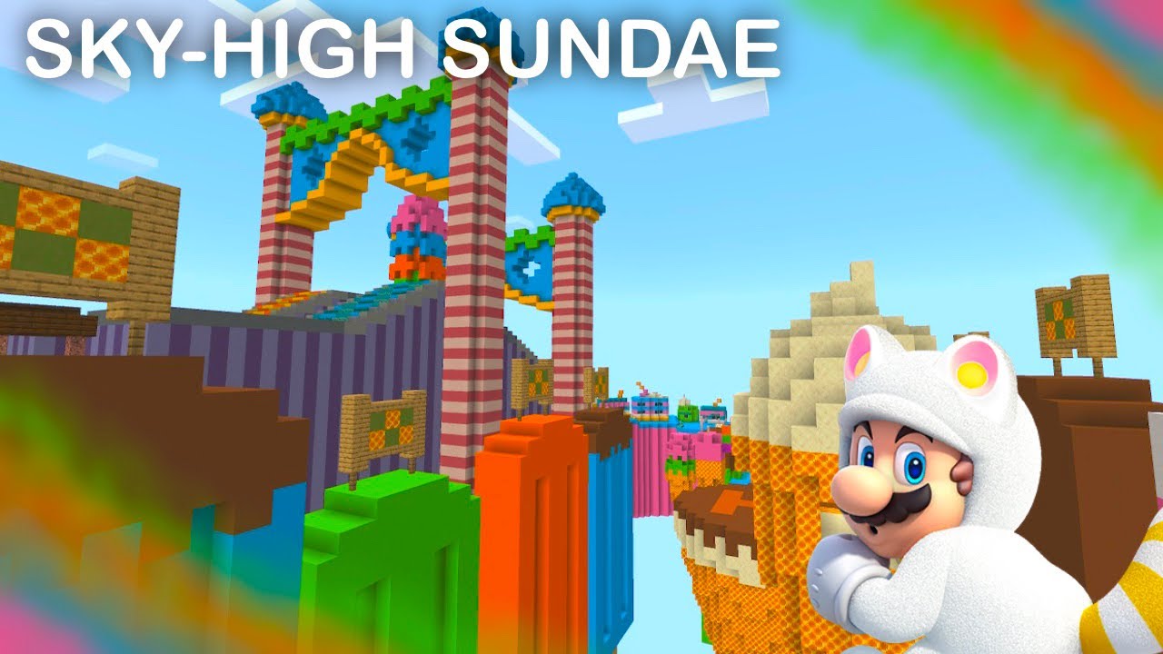 Tour Sky-High Sundae - Mario Kart in Minecraft