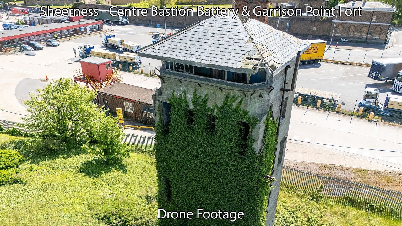 Sheerness UK - Drone Footage of Defensive Forts