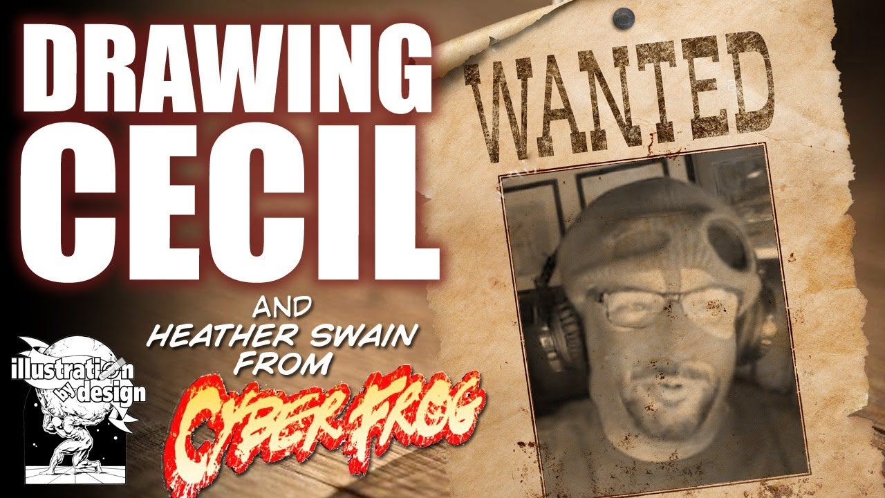 DRAWING CECIL!!! 😀 (And Cyberfrog's Heather Swain)