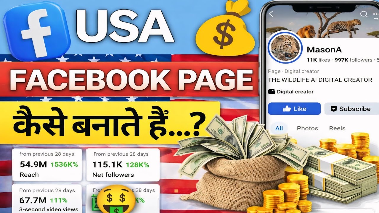 USA Facebook Page Kaise Banaye | USA Page On Facebook | Facebook USA Page Kaise Banaye