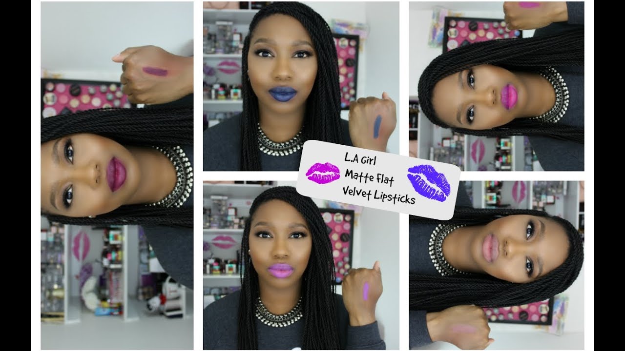 NEW LA Girl Matte Flat Velvet Lipsticks | Lip Swatches