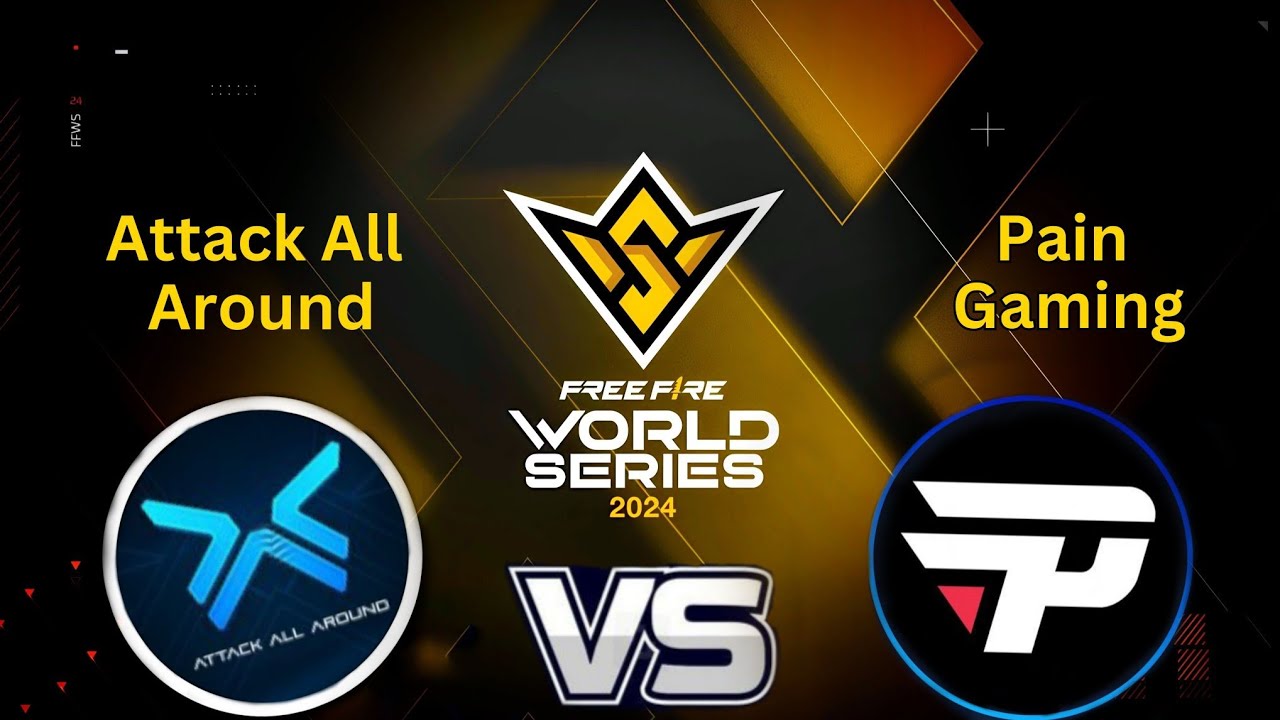 Attack All Around Vs Pain Gaming 🔥| Free Fire World Series 2024 Brazil #ffws #aaa #freefire