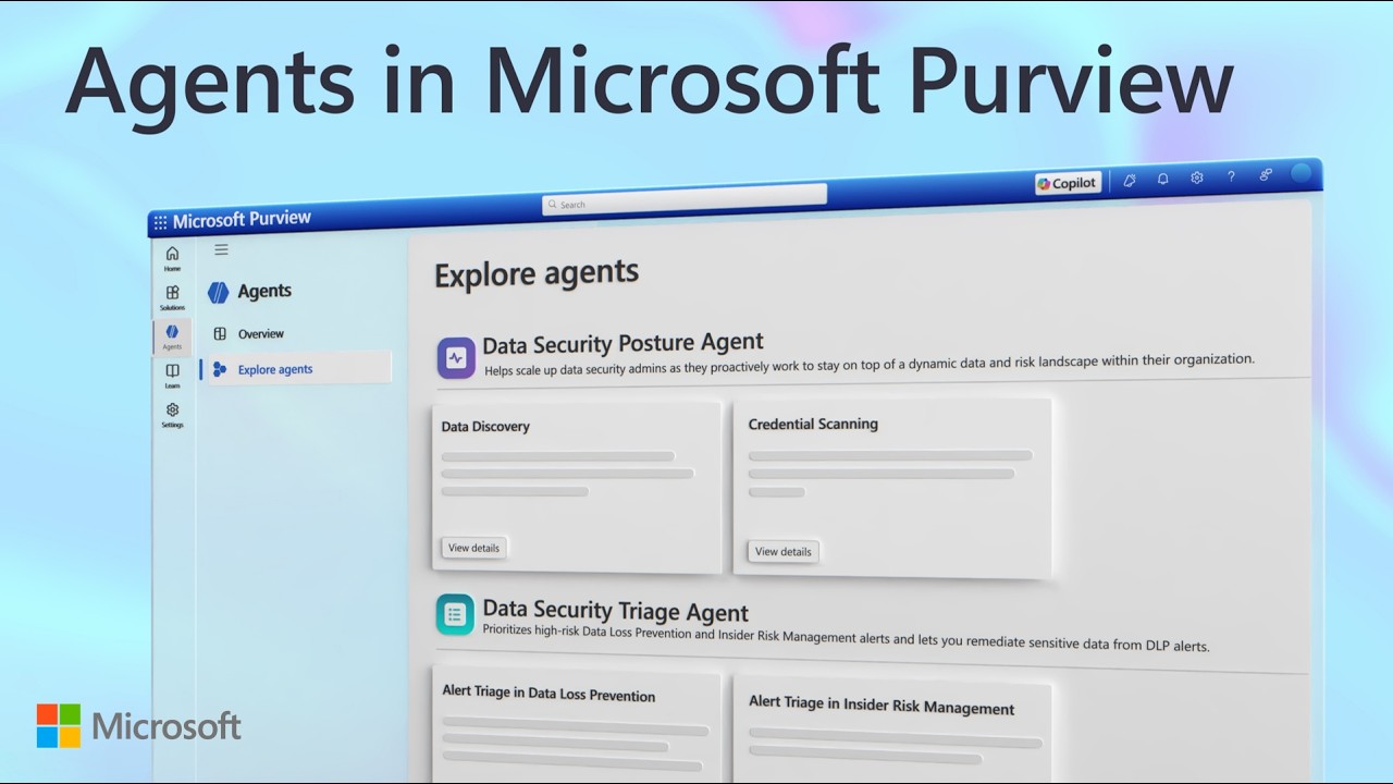 Automatyzacja triażu i oceny bezpieczeństwa danych | Agenci w Microsoft Purview