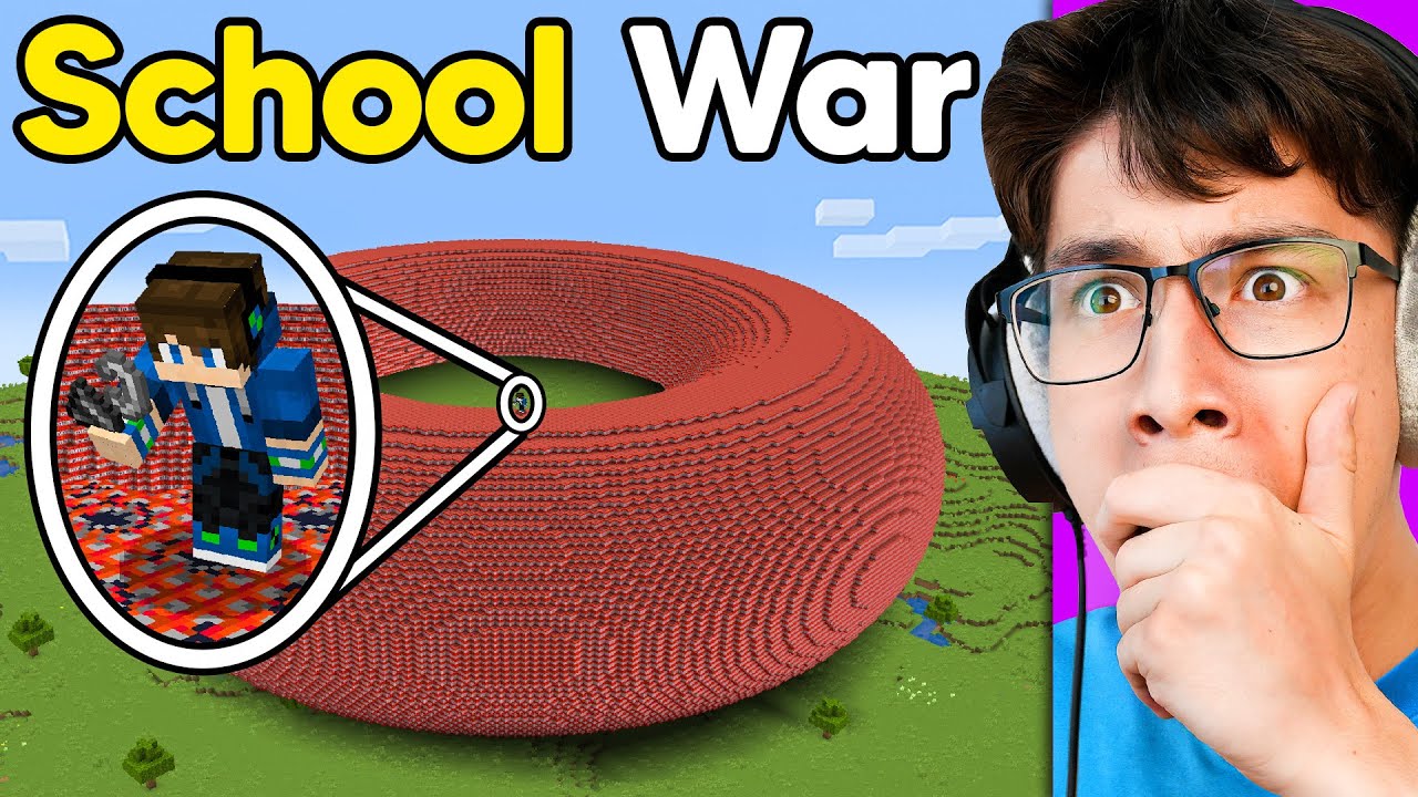 I Started a WAR on My SCHOOL Minecraft Server