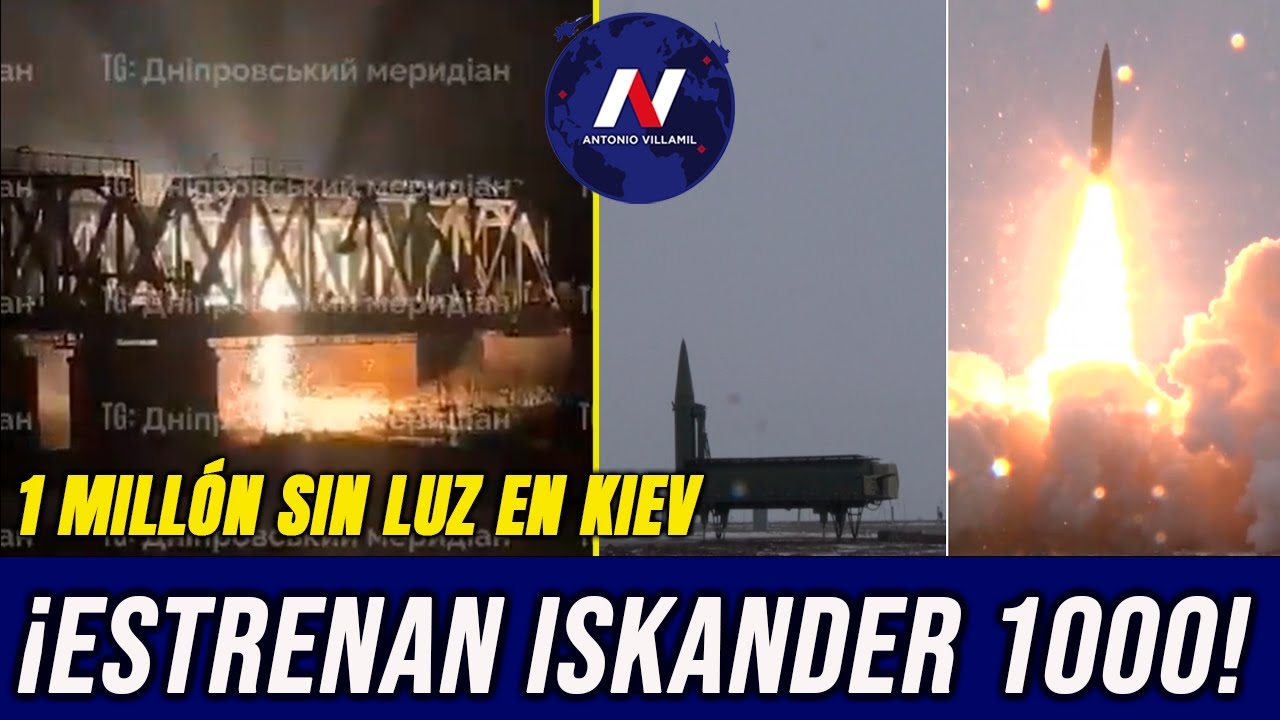 ¡Estrenan el Iskander-1000! Mezcla de poderosos misiles vuelve a dejar a un millón sin luz en Kiev.