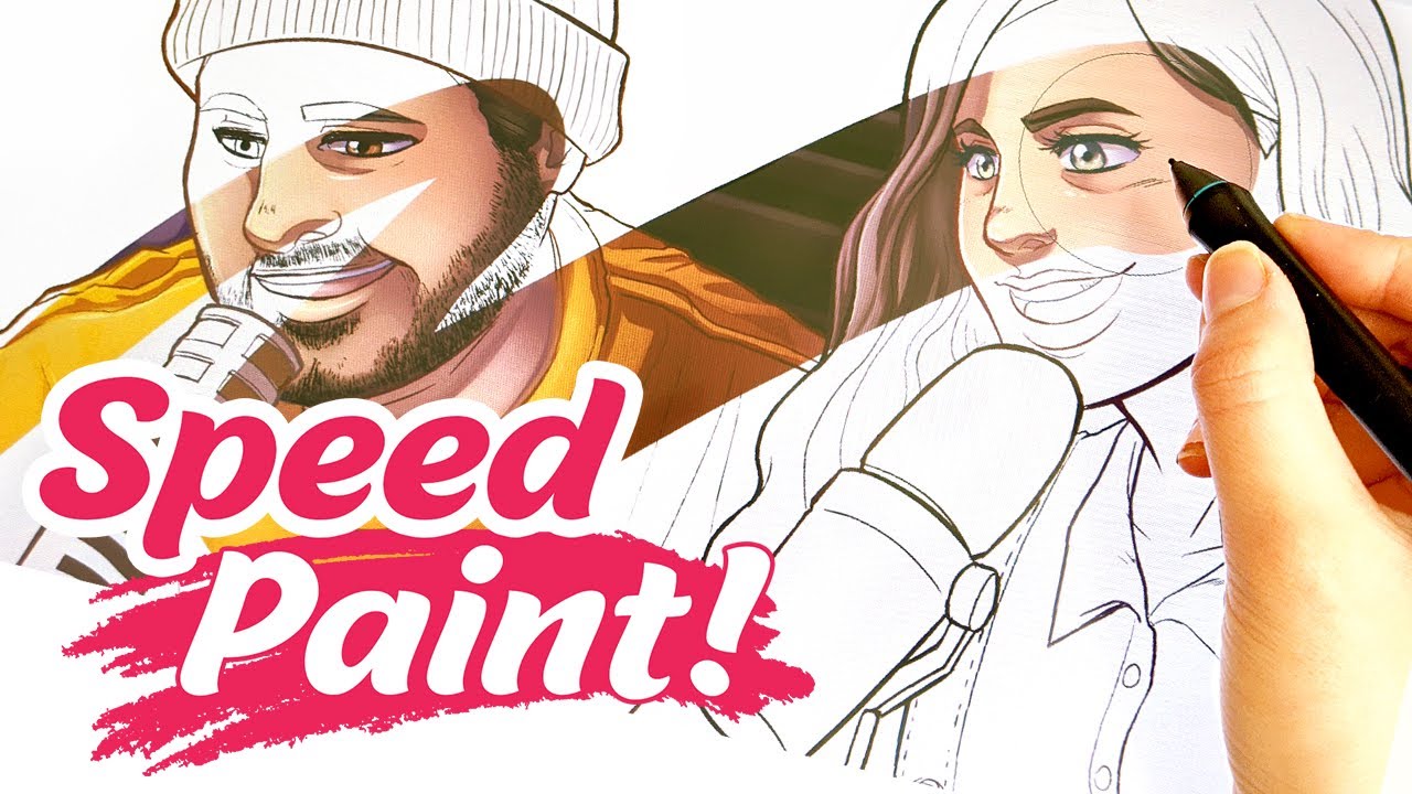 H3H3 Speedpaint - How would Ethan and Hila look if they were cartoon characters?