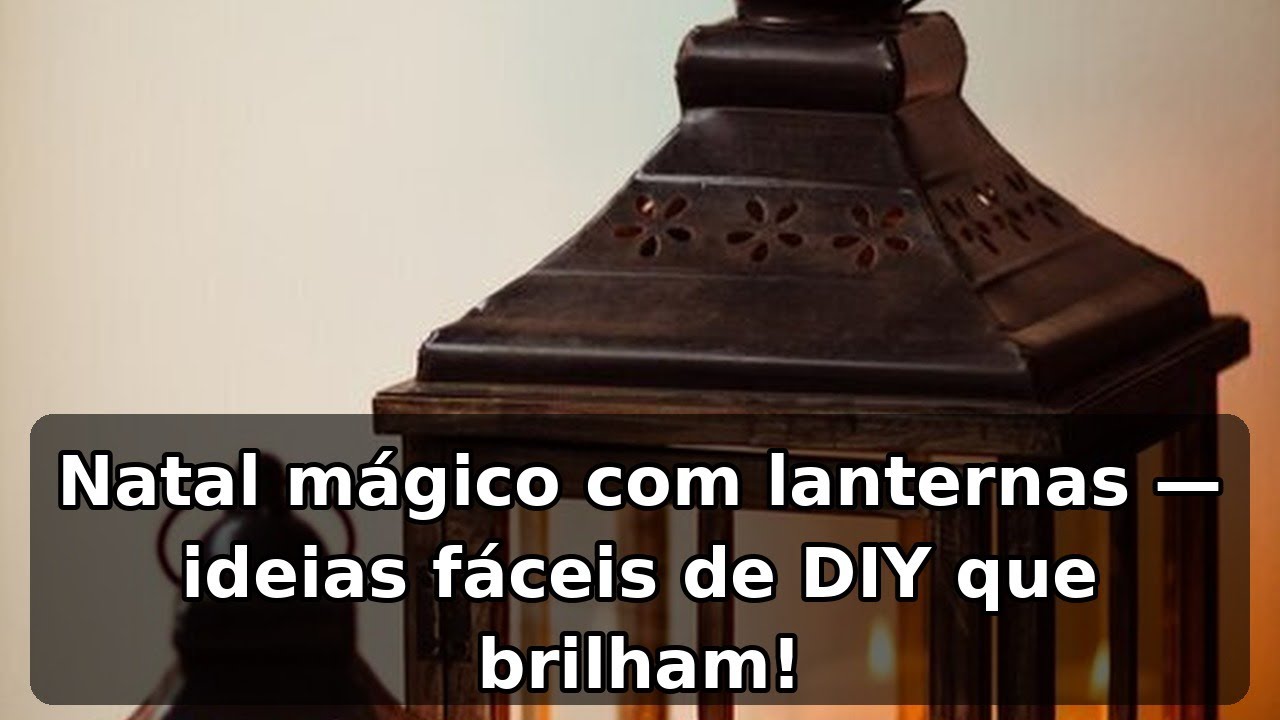 Decoração de Natal com lanternas
