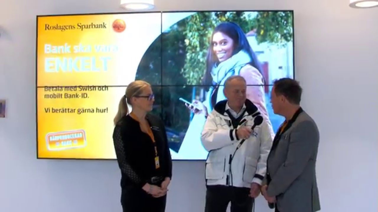 Invigning av Roslagens Sparbank nya bankkontor