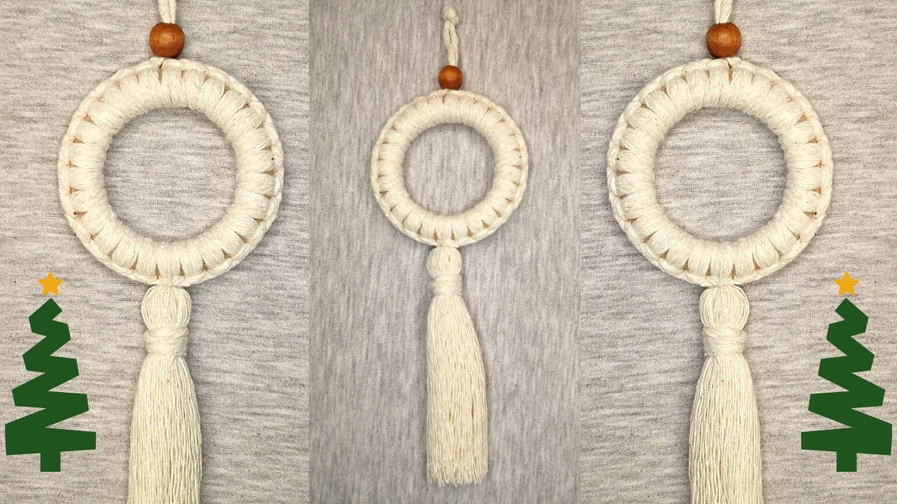 ADORNO de NAVIDAD en MACRAME 🎄 | PASO a PASO | FÁCIL | MACRAME CHRISTMAS