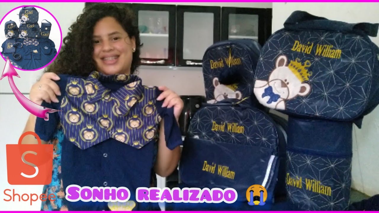 FINALMENTE CHEGOU 🙏 KIT MALA MATERNIDADE PERSONALIZADA COM SAÍDA. simplesmente apaixona😍