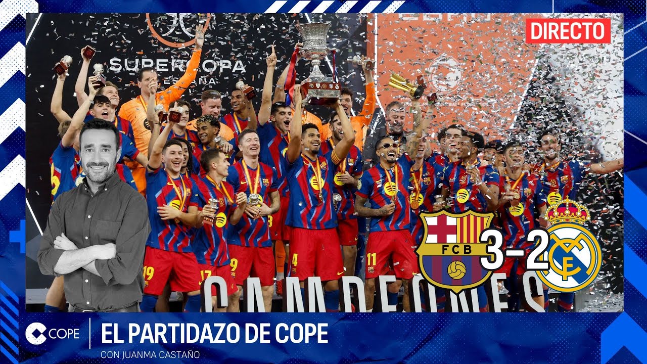 🔴 EL BAR&Ccedil;A SE LLEVA LA SUPERCOPA EN UN PARTIDO LOCO I El Tertuli&oacute;n, con Juanma Casta&ntilde;o