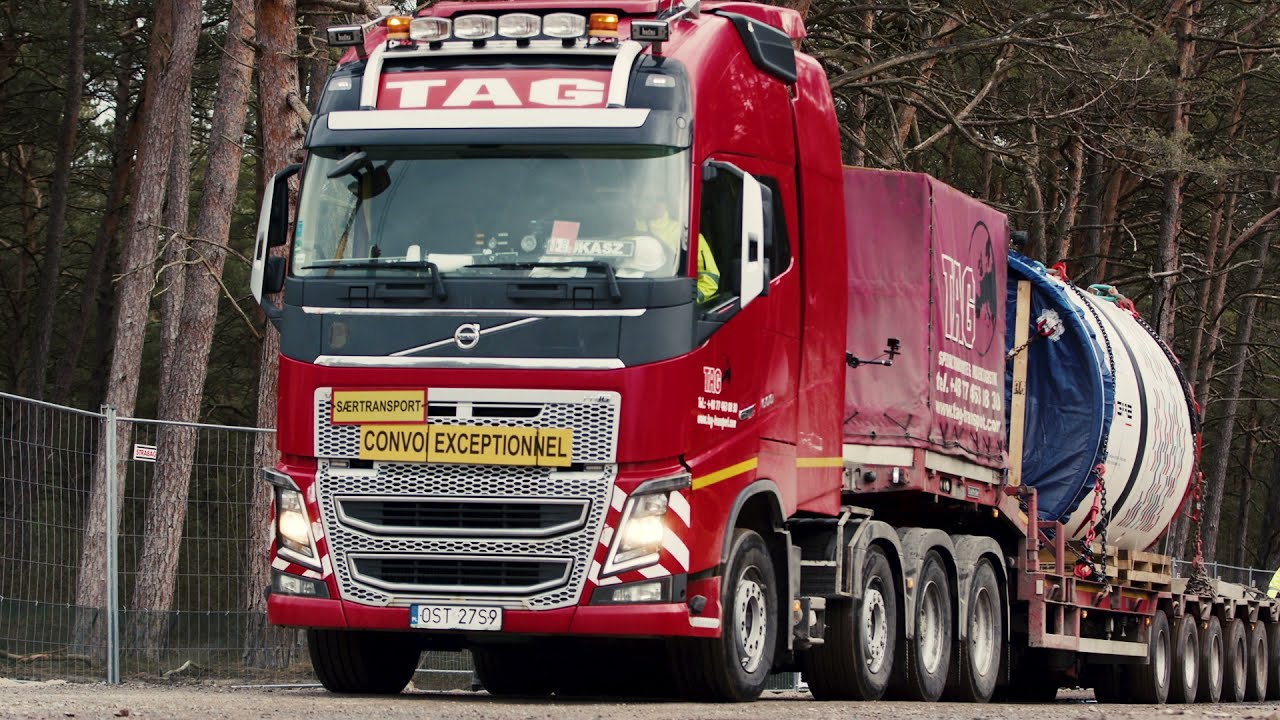 Tunnel Boring Machine that will bore a tunnel under the beach for Baltic Pipe has arrived in Poland