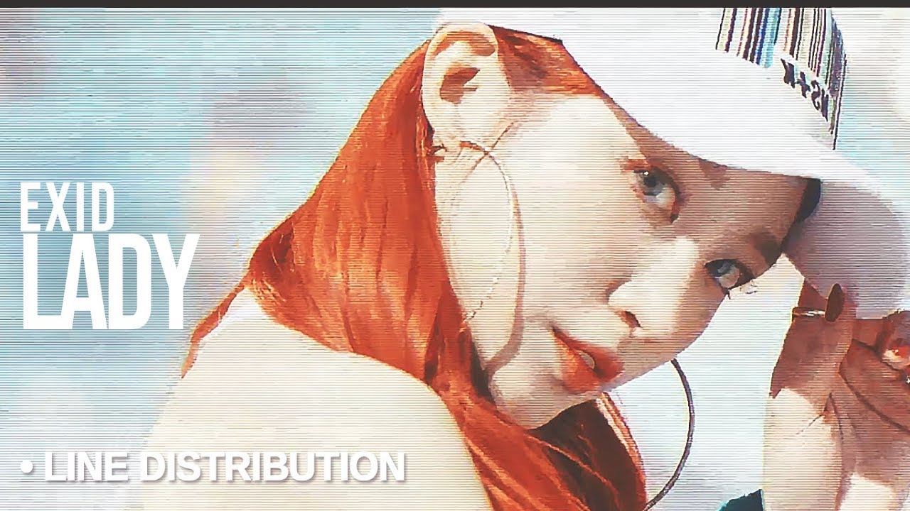 EXID (이엑스아이디) - LADY (내일해) : Line Distribution (Color Coded)