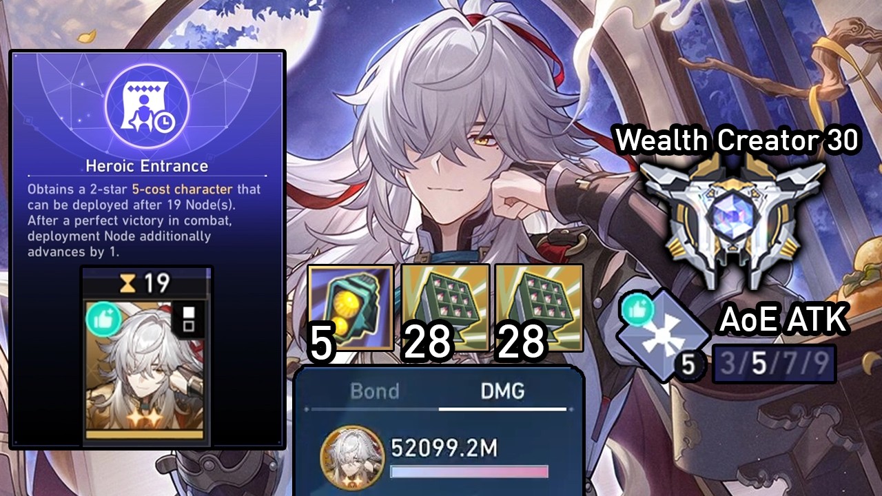 The Return of Jing Yuan! 2-Star Jing Yuan Heroic Entrance With AoE ATK Bond | Currency Wars