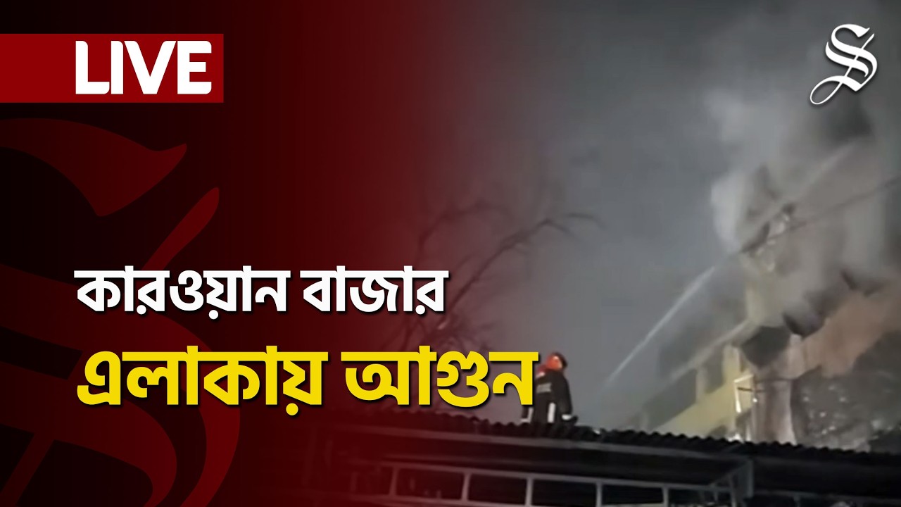 LIVE: কারওয়ান বাজারে কাঠের দোকানে আগুন, কাজ করছে ১০ ইউনিট
