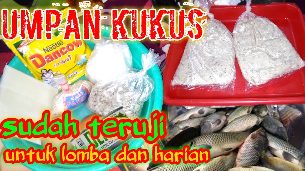 CARA MEMBUAT UMPAN PUTIH IKAN MAS SPESIAL PAK IKIN UNTUK LOMBA DAN HARIAN