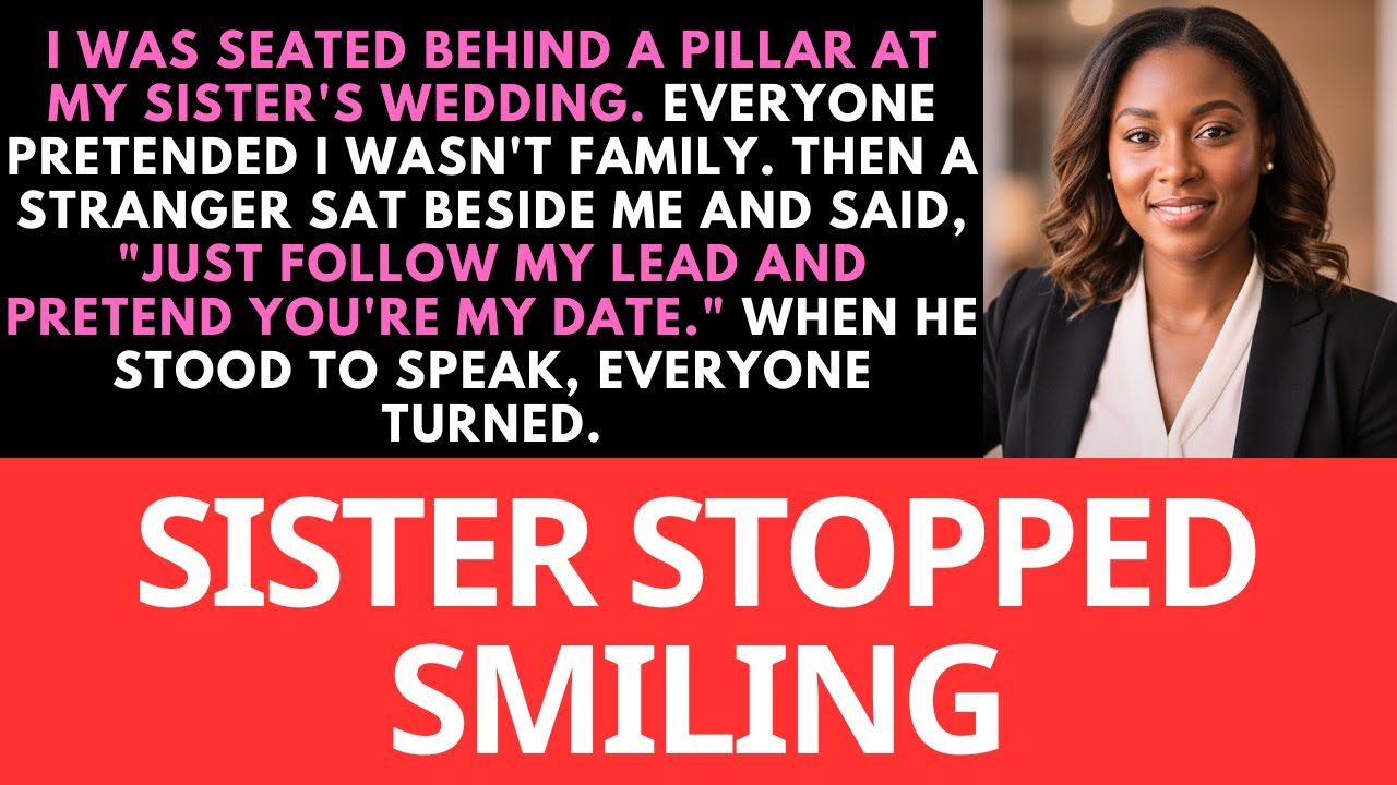 My Sister Made Me Sit Alone Behind A Pillar at Her Wedding—Until a Stranger Took My Hand And...