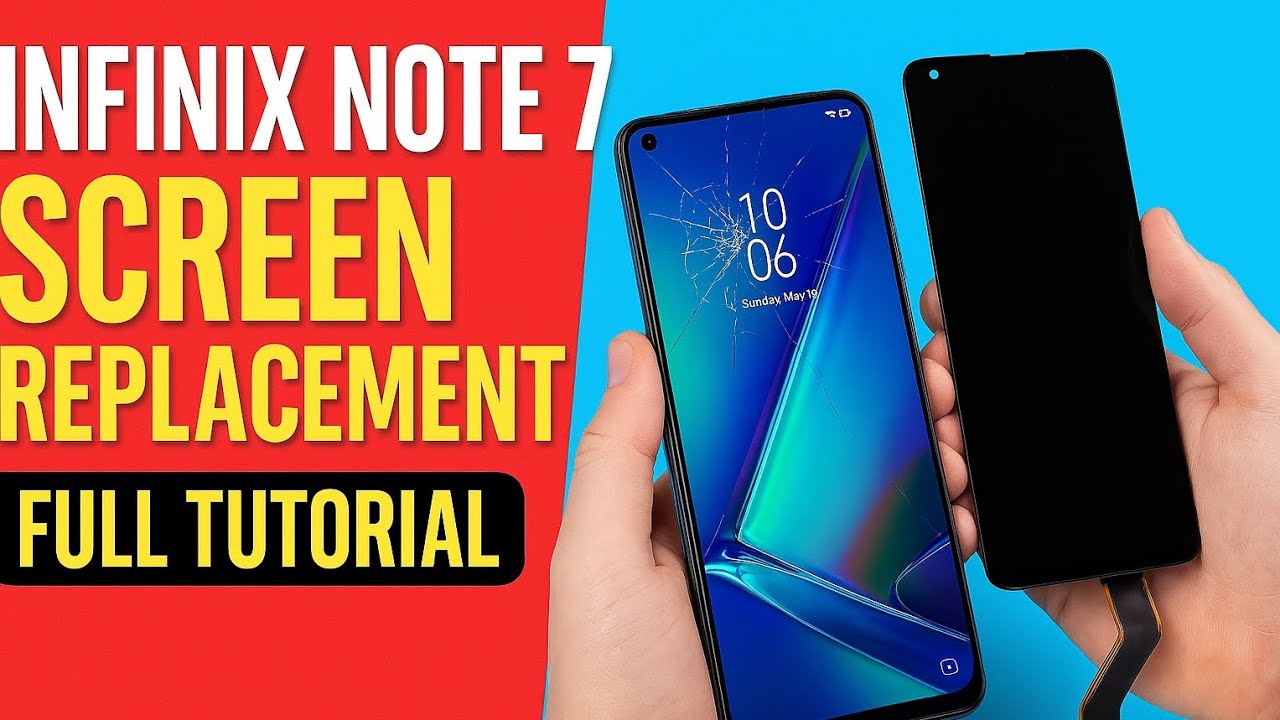 INFINX NOTE 7 SCREEN REPLACEMENT FULL TUTORIAL